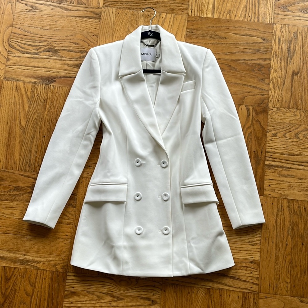 Misha Collection Bridal Blazer Mini Dress